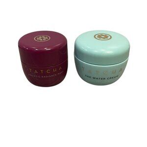 NEW Tatcha Skincare Bundle - Water Cream and Violet C Radiance Mask - 10 ml each